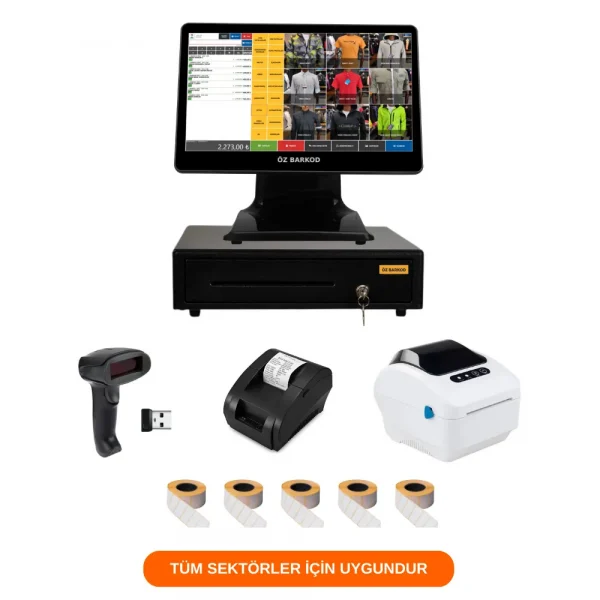 Barkodlu Satış Sistemi - Tek Ekran I5 (barkod Sistemi - Full Paket 1)